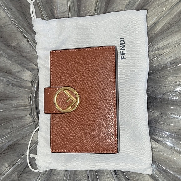 Fendi Handbags - F is FENDI Card Holder brown leather Gusseted Card holder/ wallet